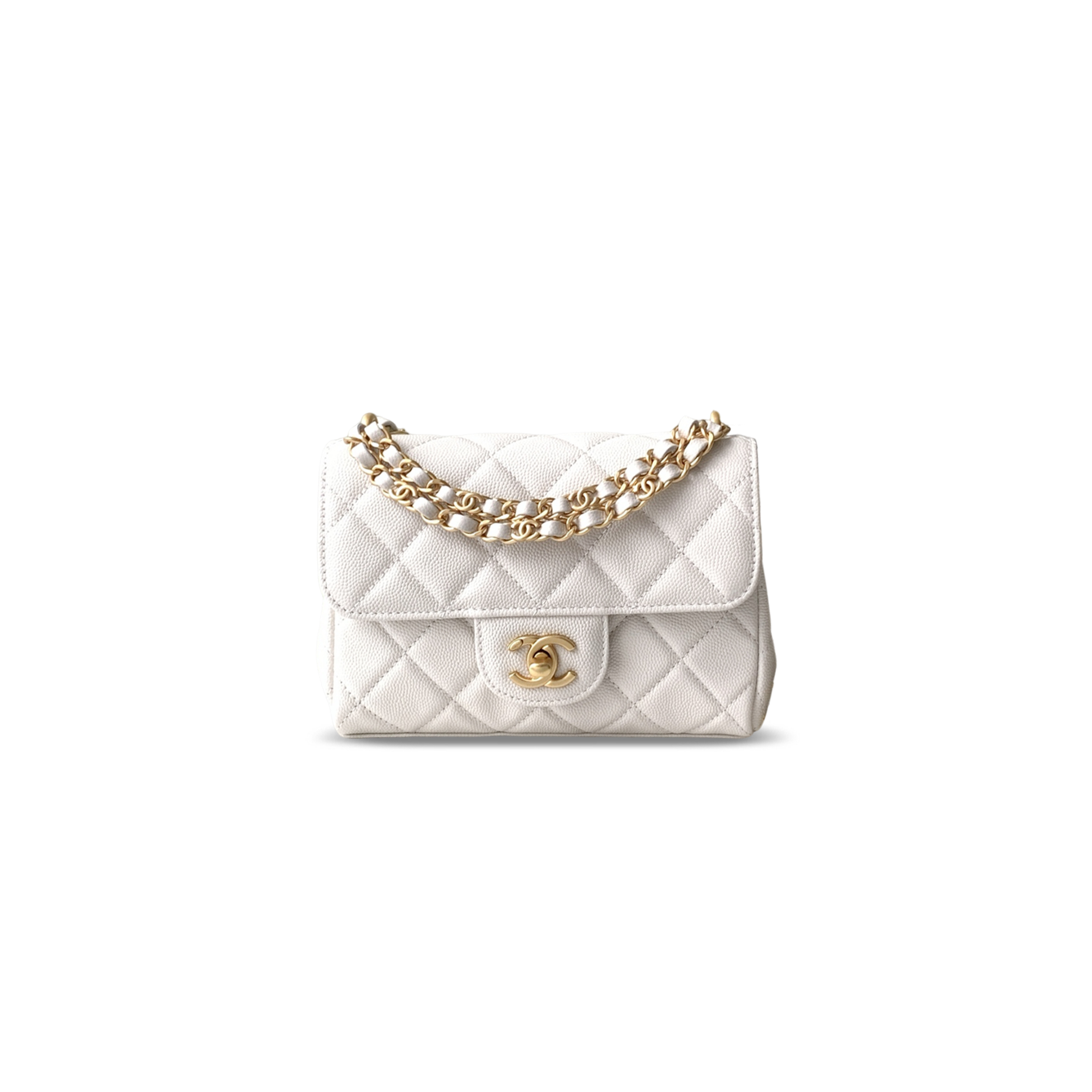CHANEL 25P CAVIAR LEATHER MINI CLASSIC FLAP BAG AS5239 (18*13*5.5cm)